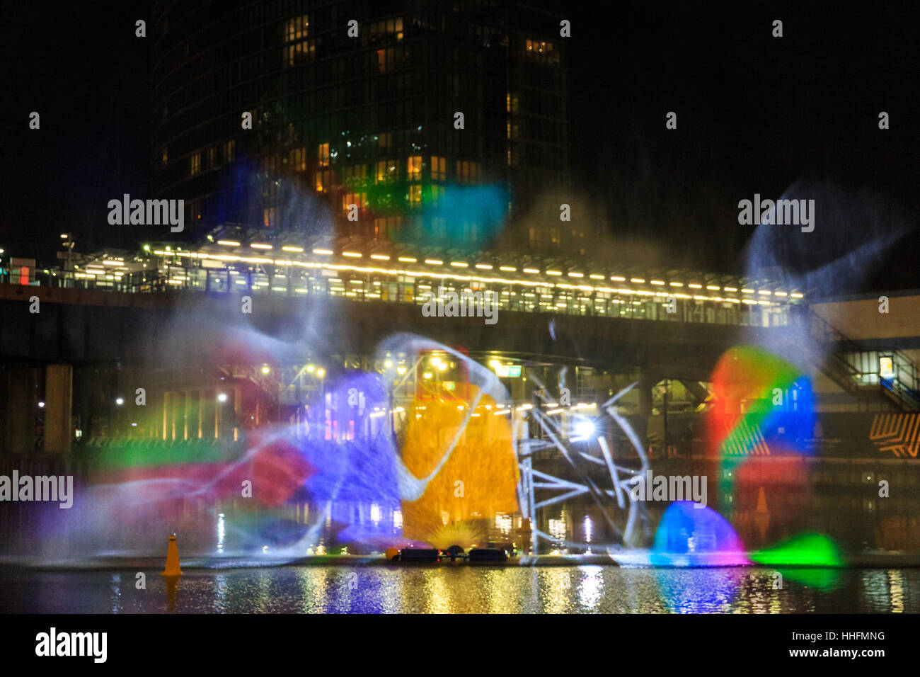 Interactive water art installation High Resolution Stock Photography