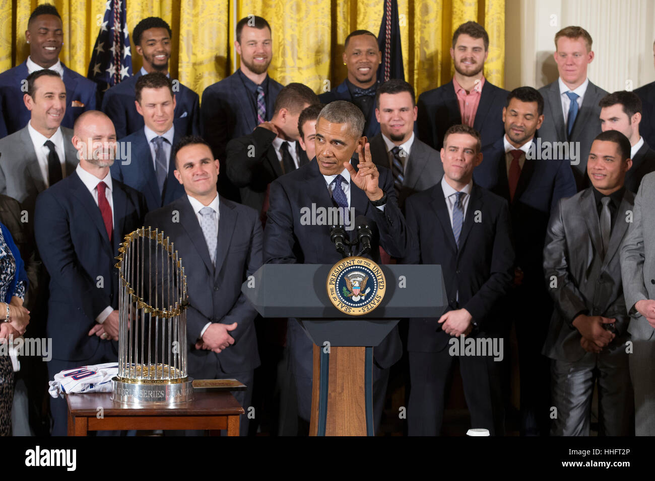 Pres. Obama hosts the Chicago Cubs at the White House