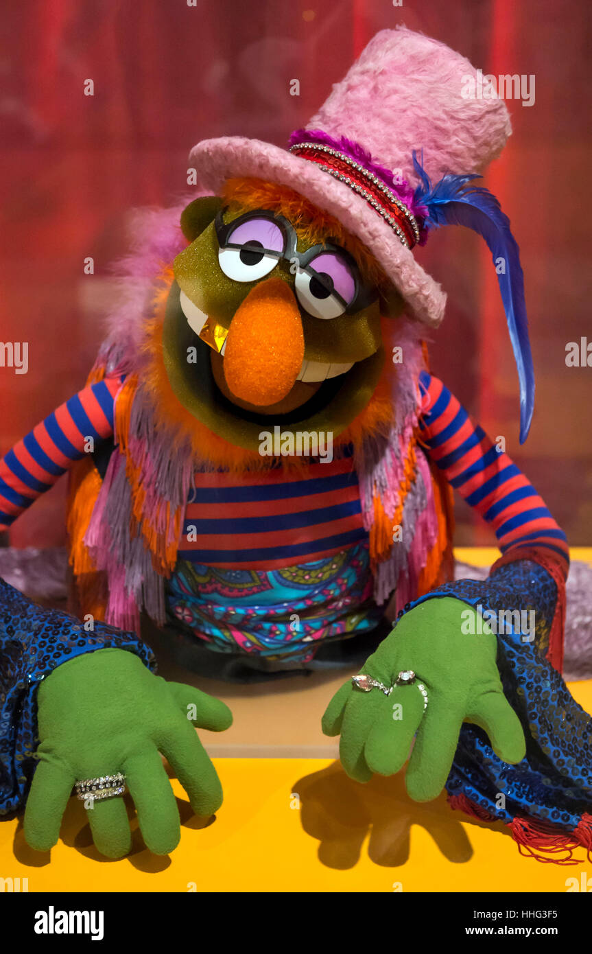 Atlanta, USA. 19th Jan, 2017. Dr. Teeth, a display puppet, is seen on