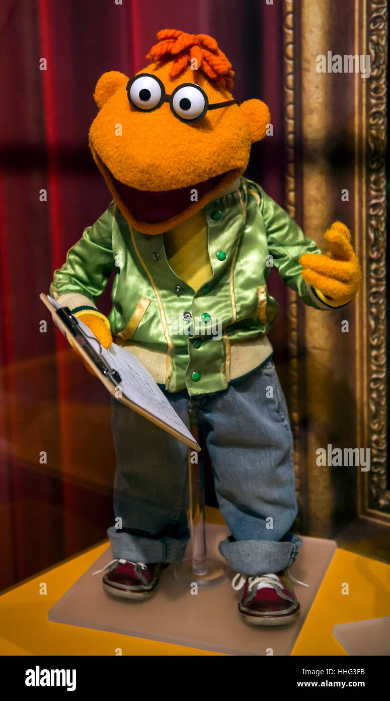 Atlanta, USA. 19th Jan, 2017. Scooter, a puppet performed in The Muppet Show,  is seen on display in the Jim Henson Collection at the Center for Puppetry  Arts. Credit: Brian Cahn/ZUMA Wire/Alamy