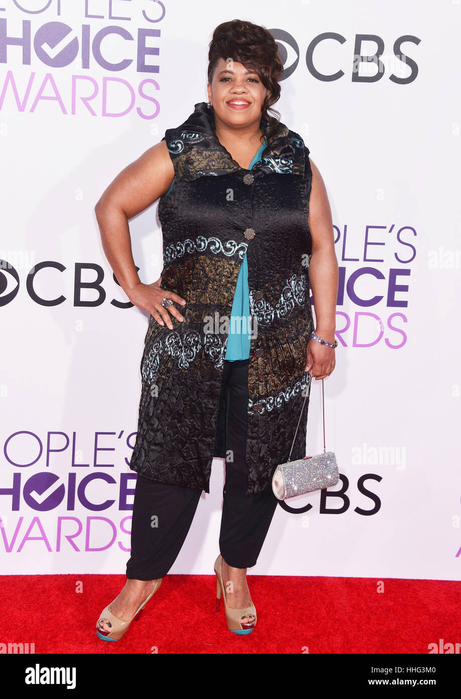 Chandra Wilson 319 arriving at the People's Choice Awards 2017 at the Microsoft Theatre in Los Angeles. January 18, 2017. Stock Photo