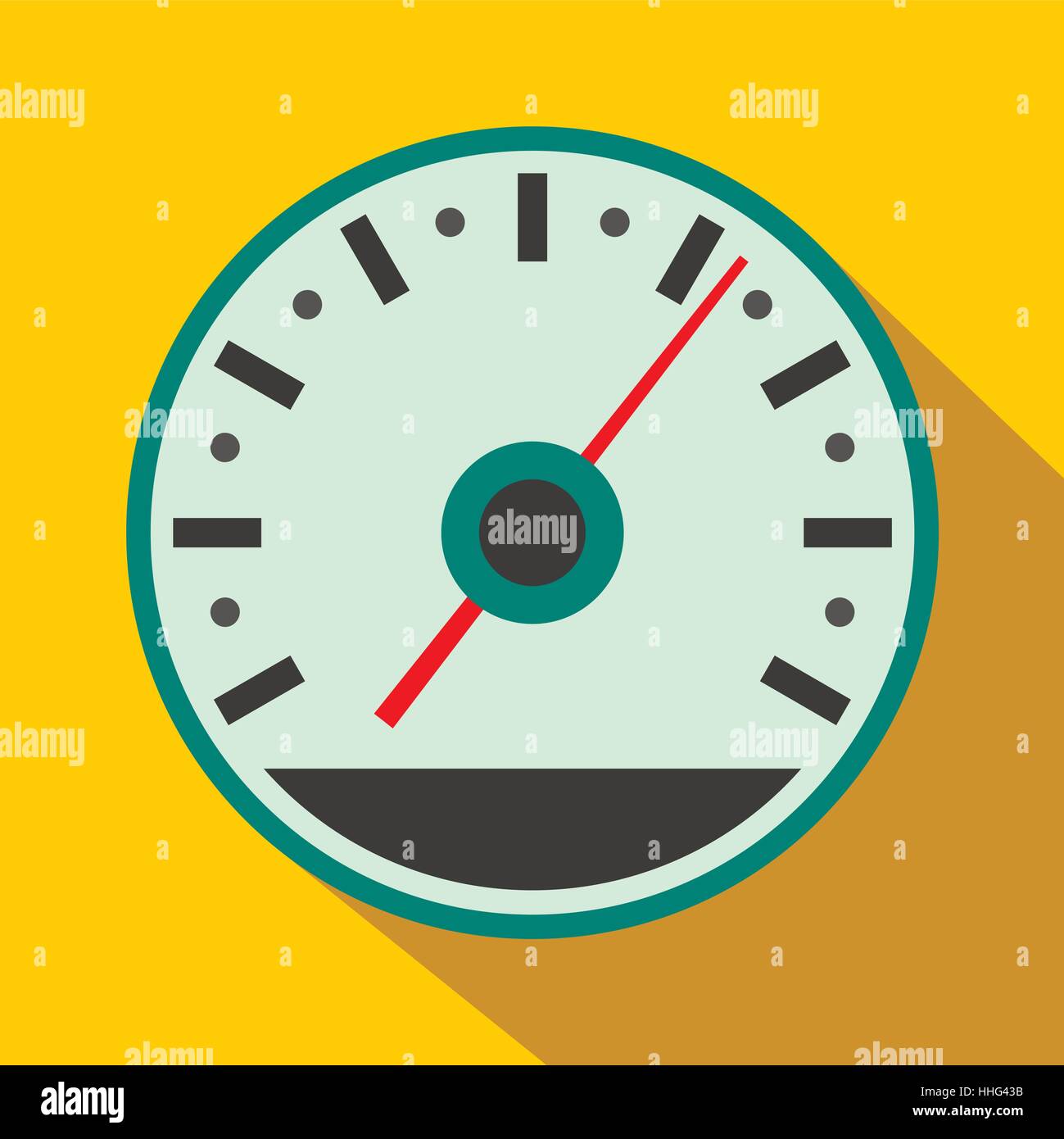 Speedometer icon in flat style Stock Vector Image & Art - Alamy