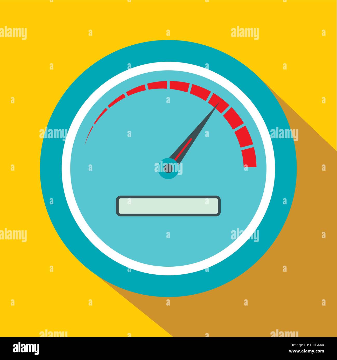 Speedometer icon in flat style Stock Vector Image & Art - Alamy