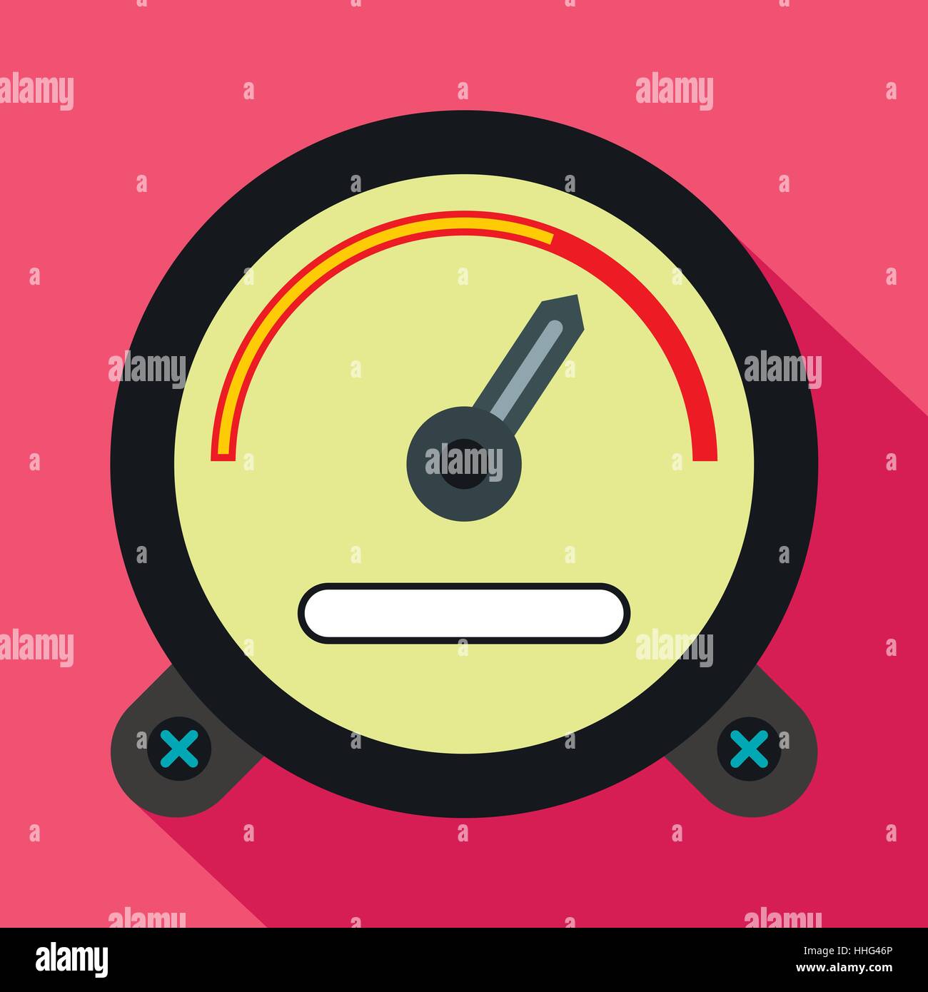 Speedometer icon in flat style Stock Vector Image & Art - Alamy