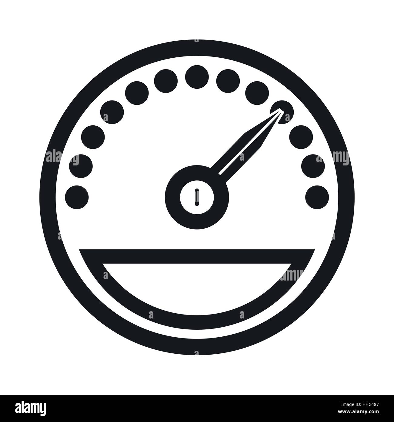 Speedometer icon in simple style Stock Vector Image & Art Alamy