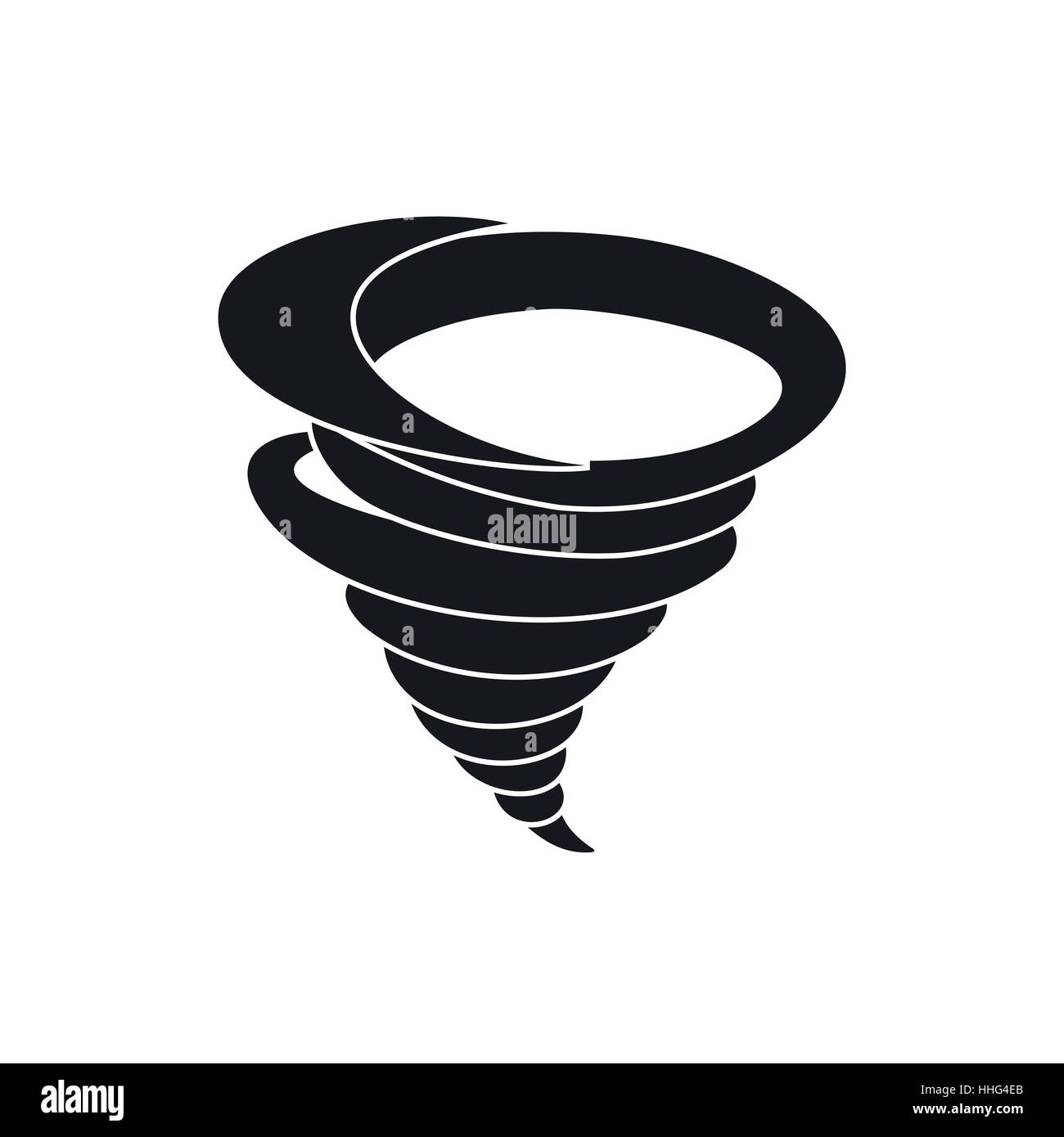 Tornado icon in simple style Stock Vector Image & Art - Alamy