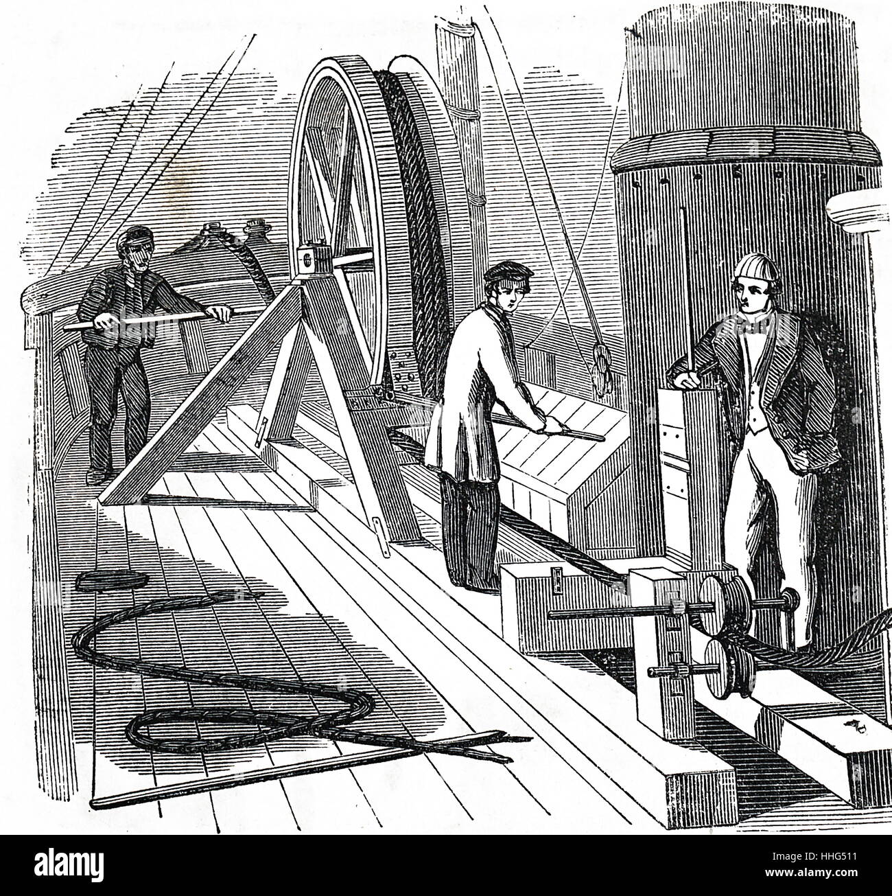 Submarine telegraph cable Stock Photo 131276909 Alamy