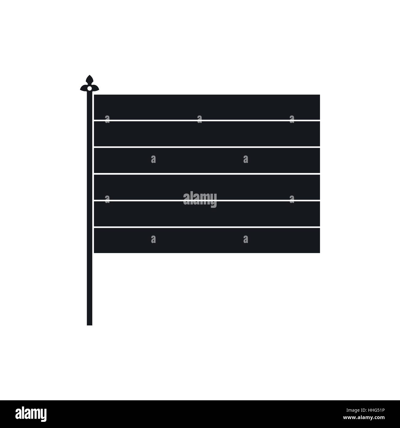 Flag icon in simple style Stock Vector Image & Art - Alamy