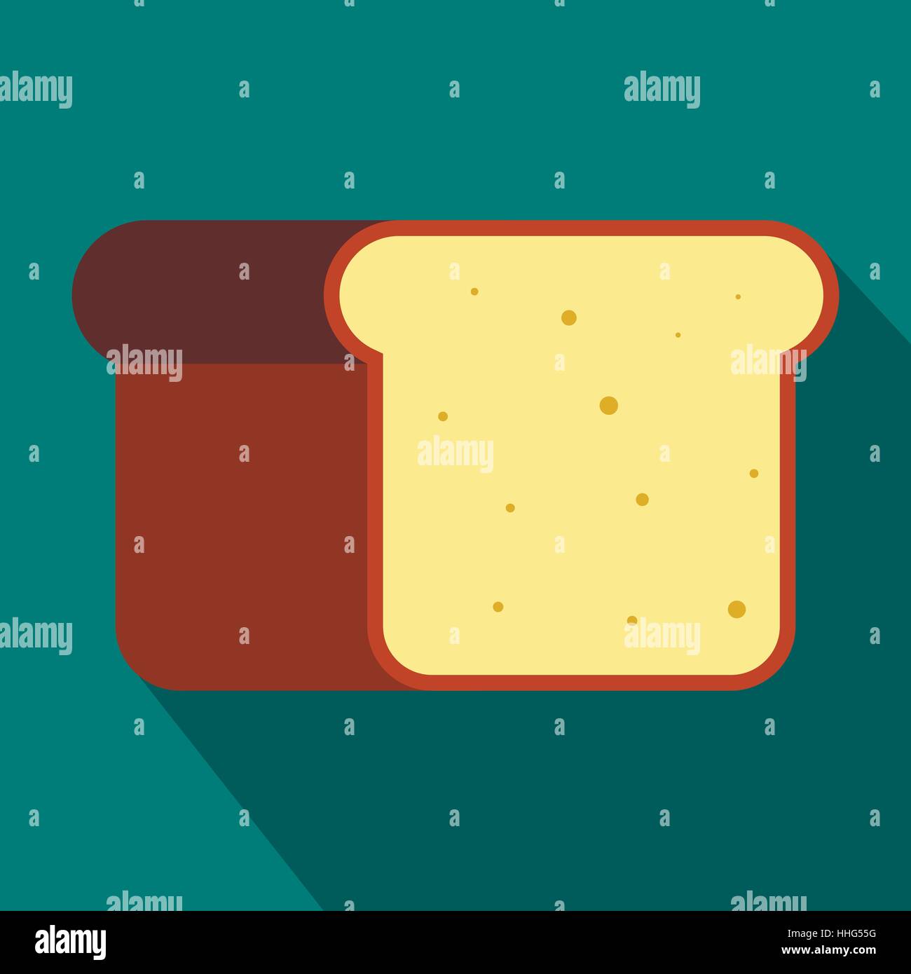 Bread icon in flat style Stock Vector Image & Art - Alamy