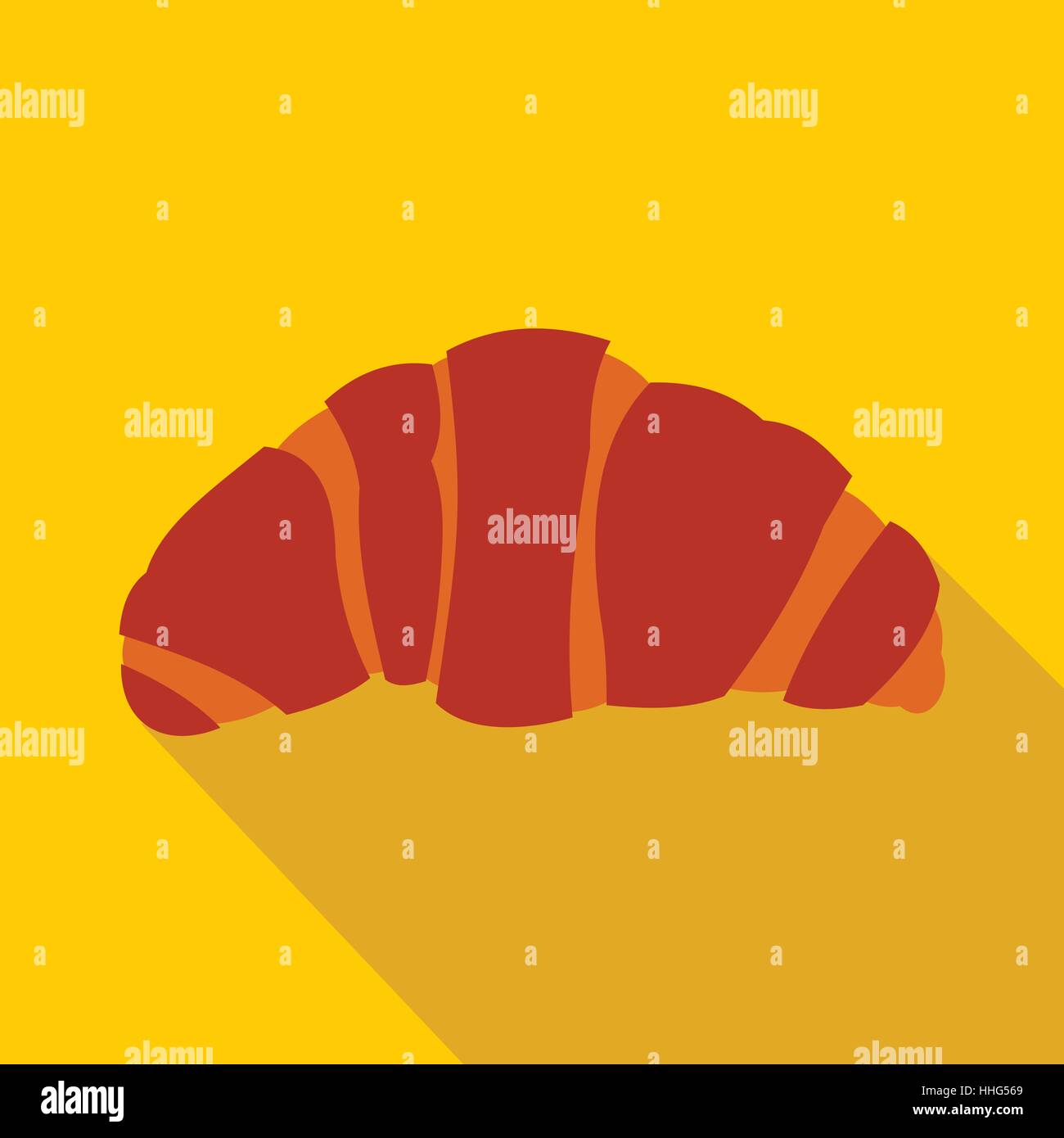 Croissant icon in flat style Stock Vector Image & Art - Alamy