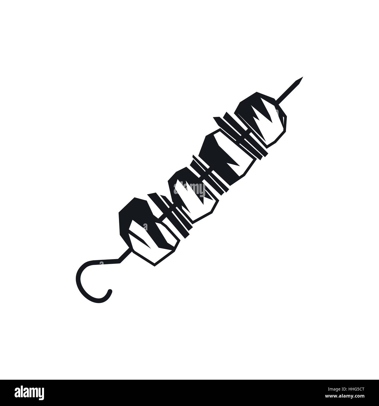 Kebab on skewers Stock Vector Images - Alamy