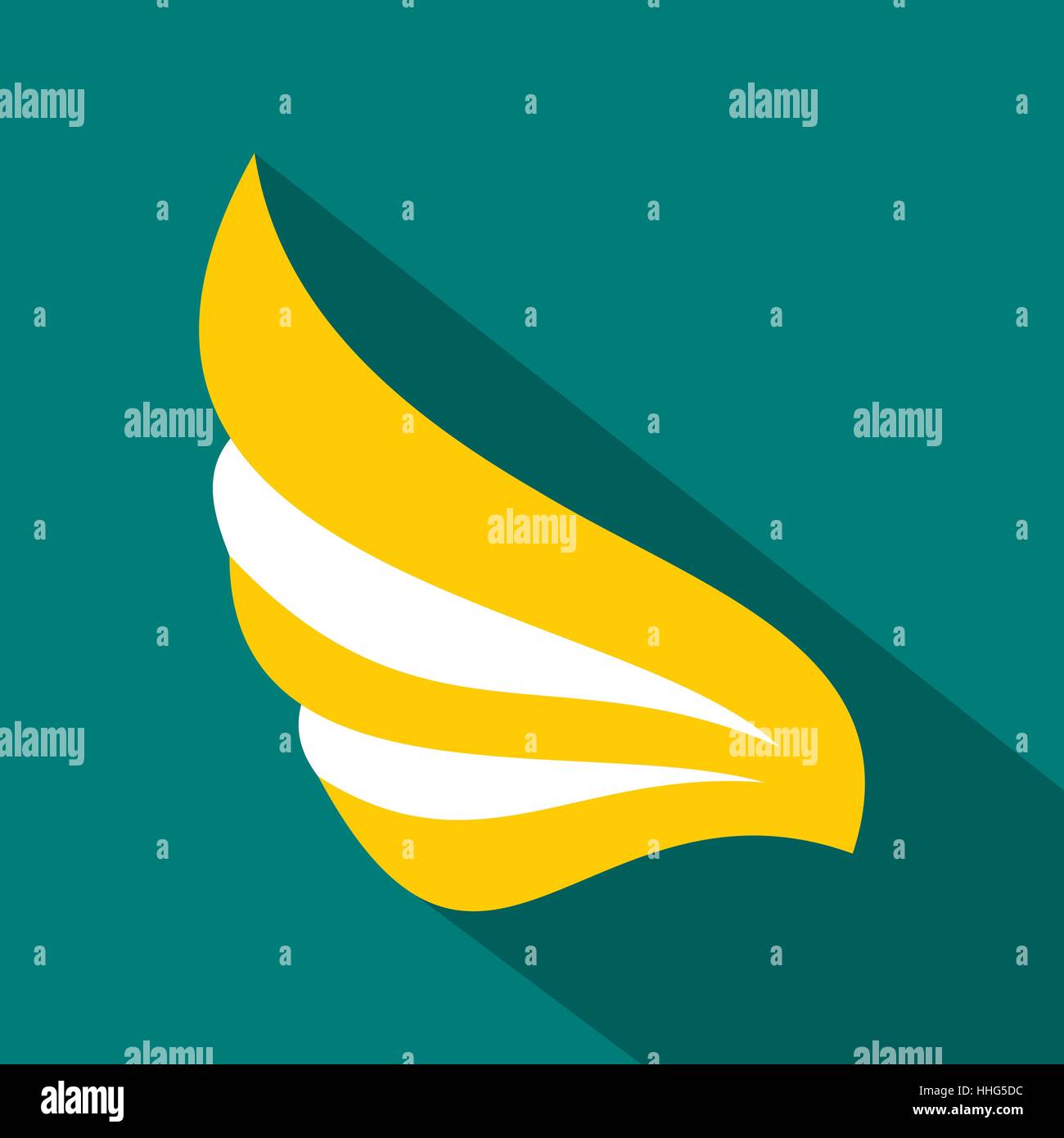 Wing icon in flat style Stock Vector Image & Art - Alamy