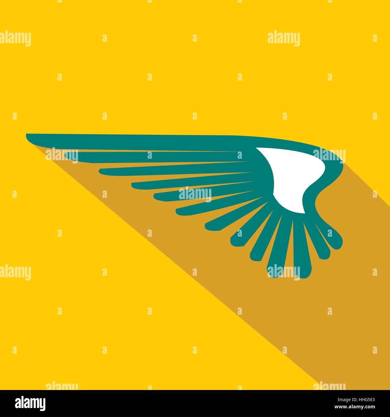 Wing icon in flat style Stock Vector Image & Art - Alamy