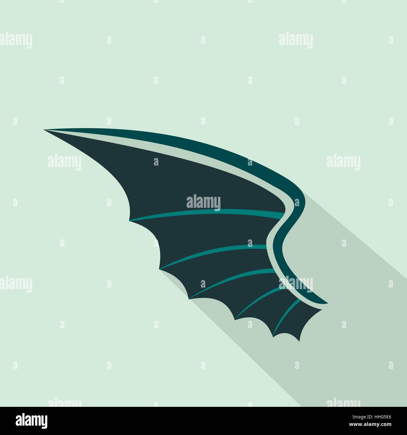 Wing icon in flat style Stock Vector Image & Art - Alamy