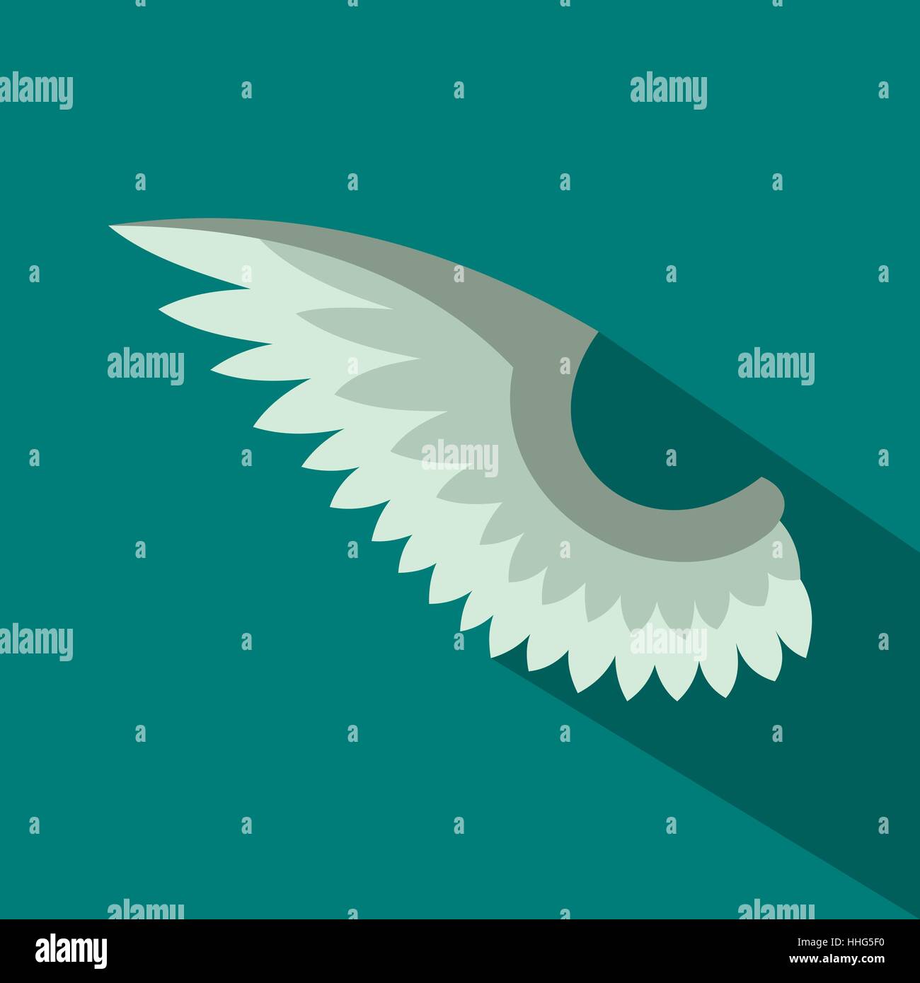 Wing icon in flat style Stock Vector Image & Art - Alamy