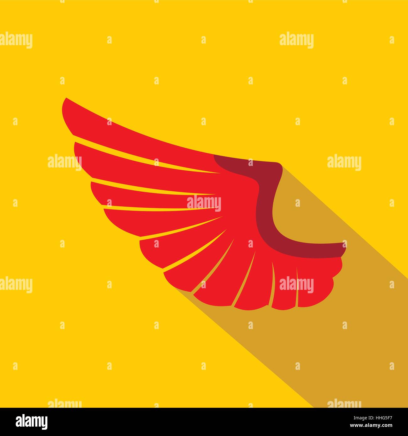 Wing icon in flat style Stock Vector Image & Art - Alamy