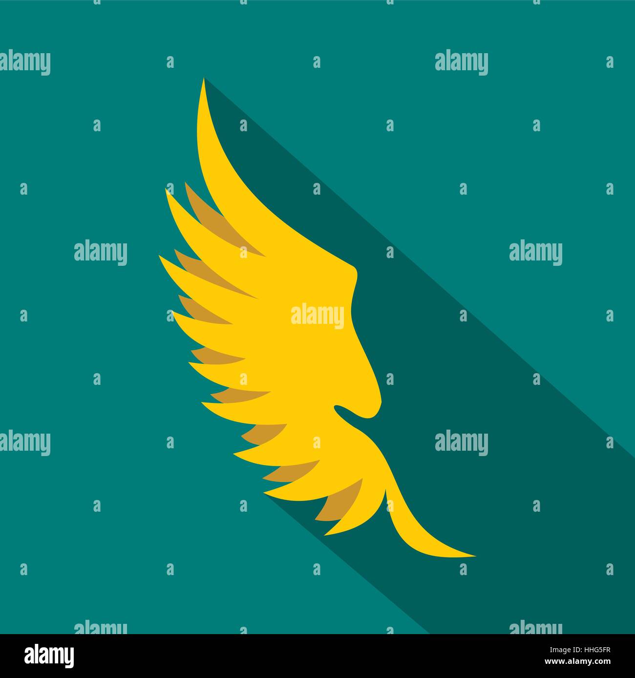 Wing icon in flat style Stock Vector Image & Art - Alamy
