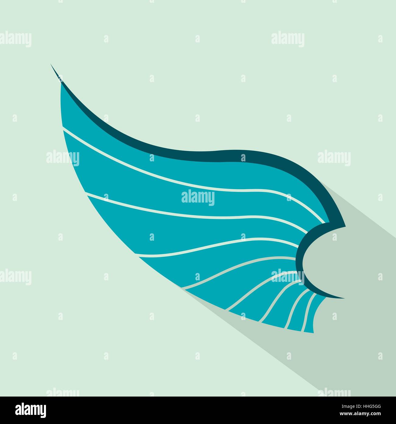 Wing icon in flat style Stock Vector Image & Art - Alamy