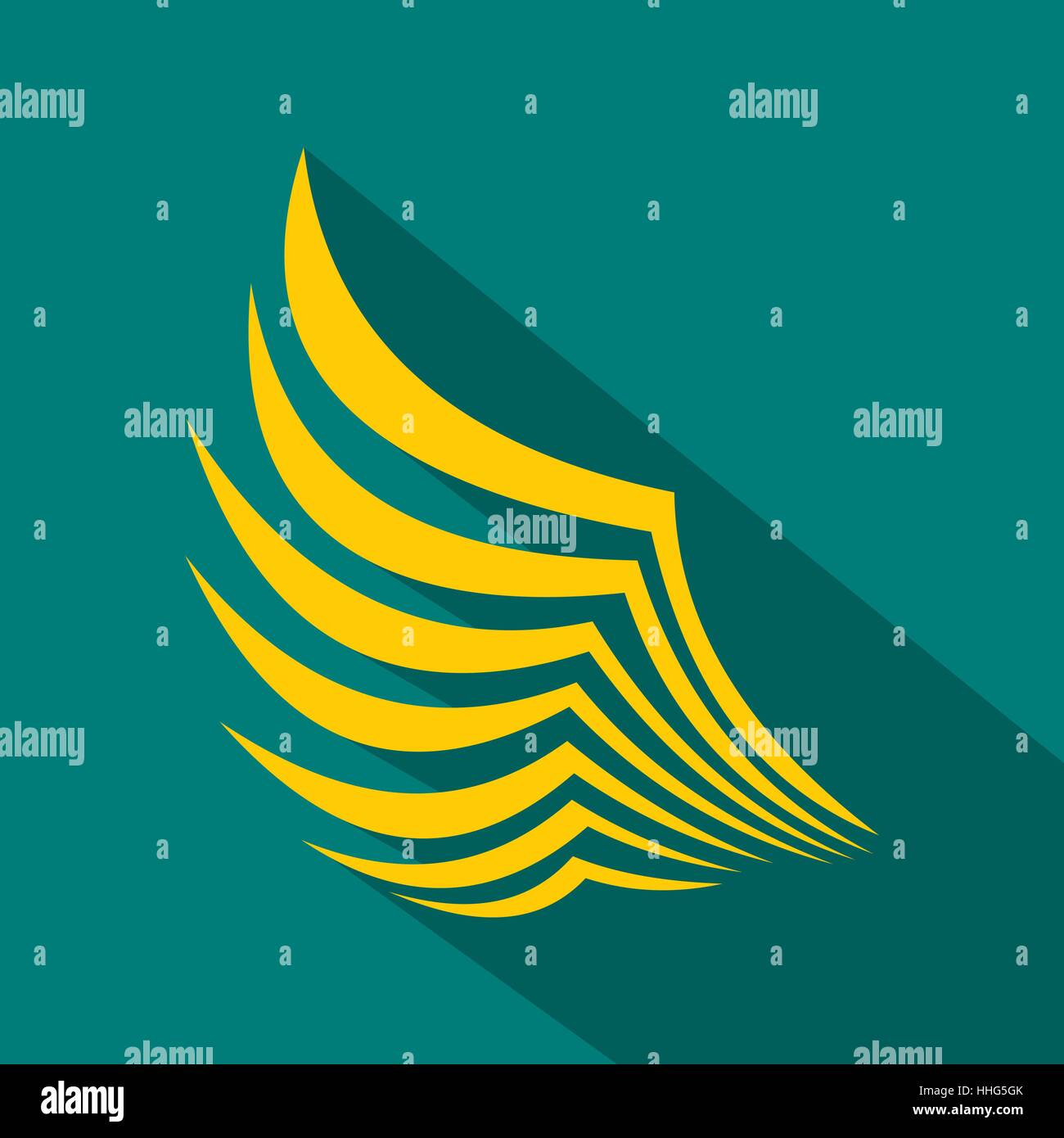 Wing icon in flat style Stock Vector Image & Art - Alamy