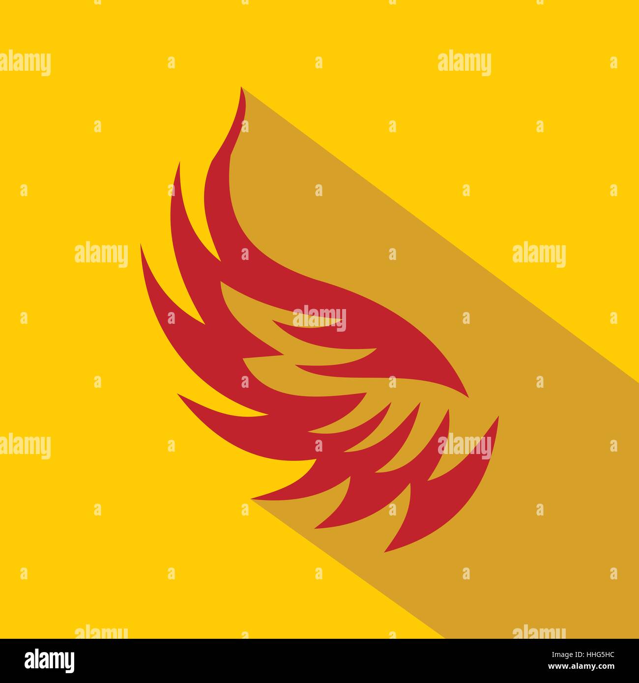 Wing icon in flat style Stock Vector Image & Art - Alamy