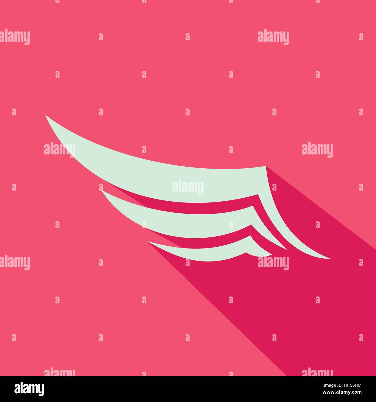 Wing icon in flat style Stock Vector Image & Art - Alamy