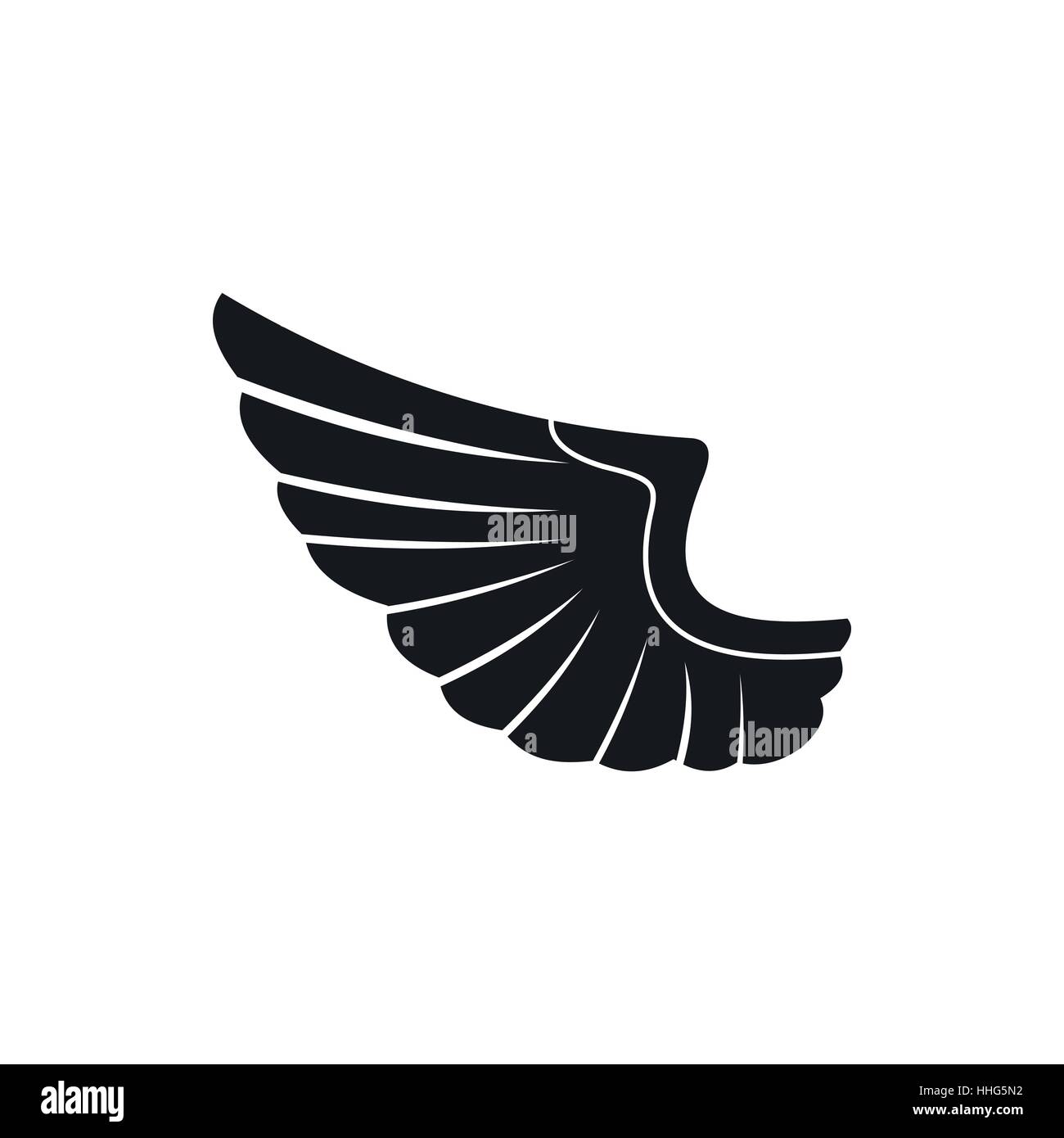 Wing icon in simple style Stock Vector Image & Art - Alamy