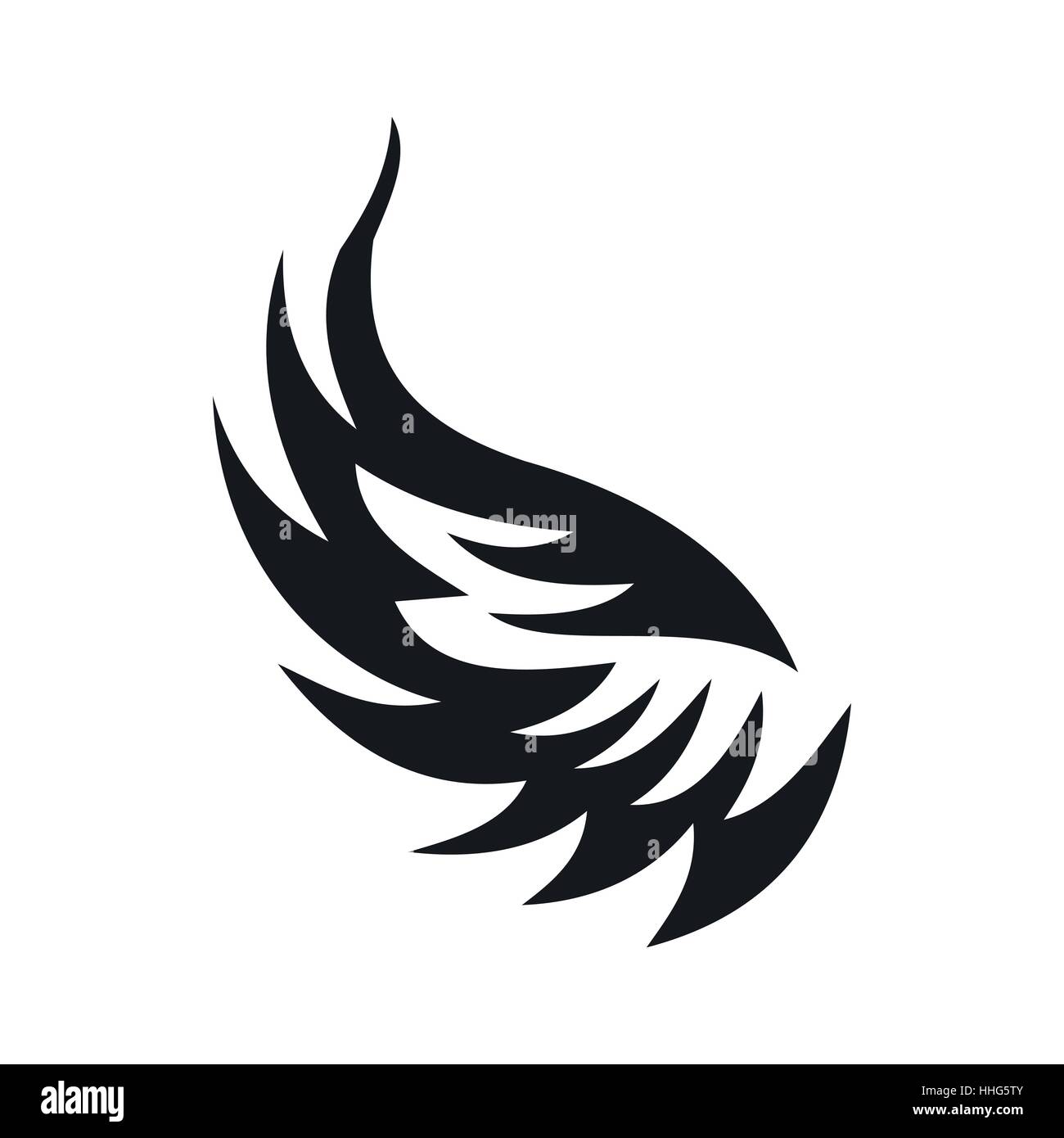 Wing icon in simple style Stock Vector Image & Art - Alamy