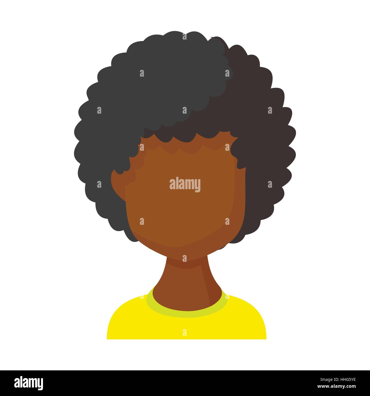 Black silhouette cartoon faceless Stock Vector Images - Alamy