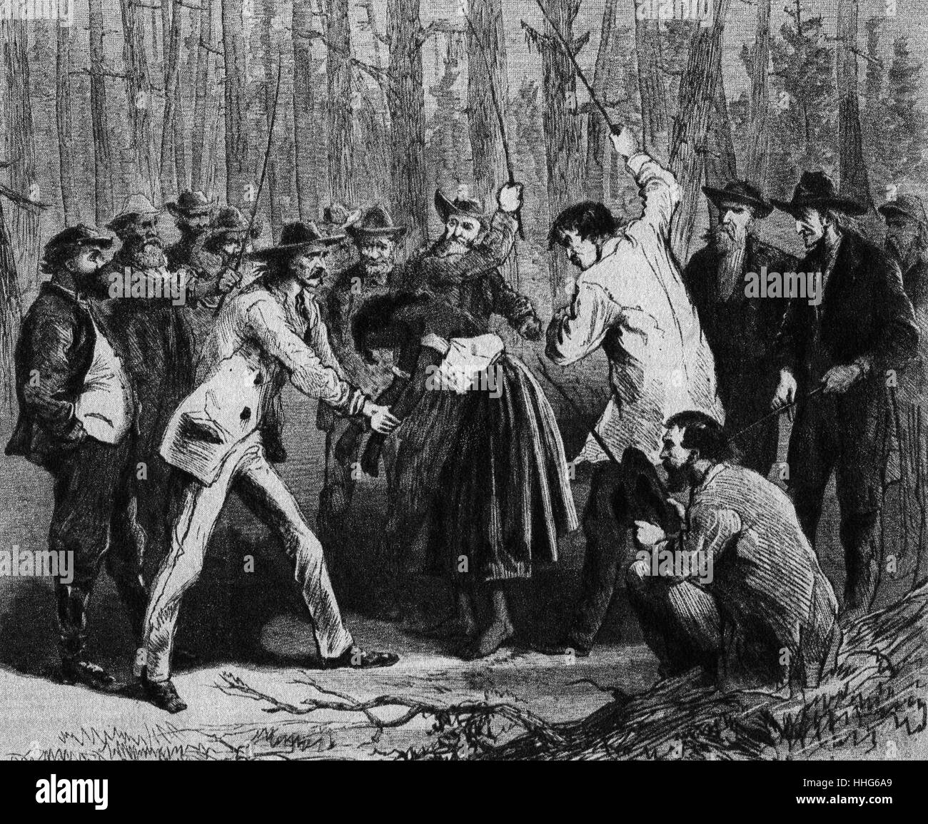 The whipping of Phillis, a young North Carolina freedwoman, took place  because she struck a white girl Stock Photo - Alamy