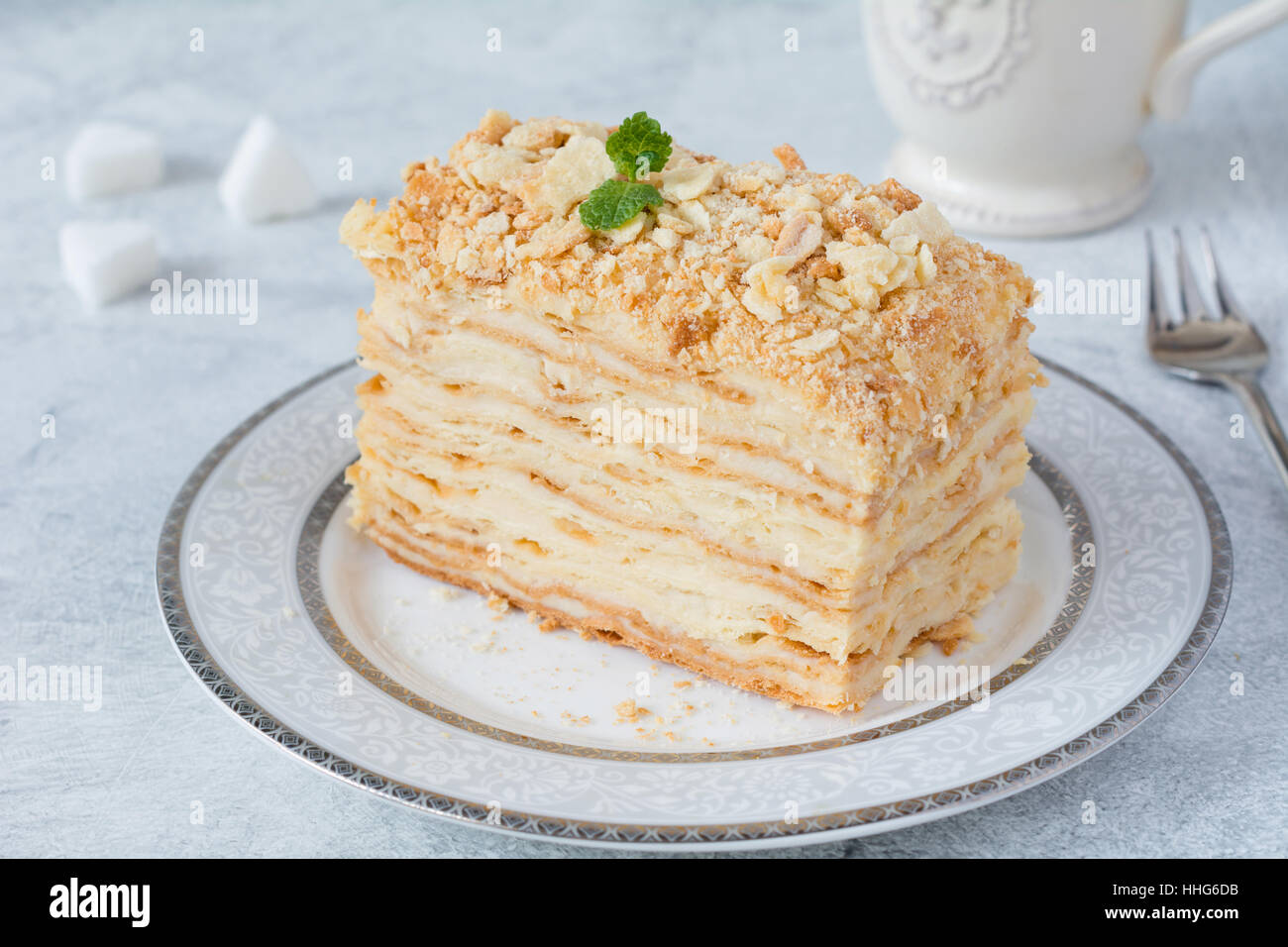 Napoleon Cake Russian Cuisine Layered Cake With Pastry Cream Close Stock Photo Alamy,Twin Mattress Size Chart