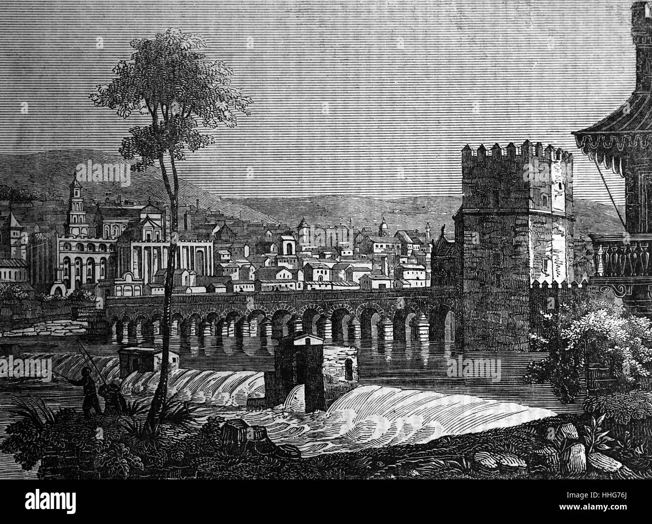View of Cordova; in Spain 1835. Stock Photo