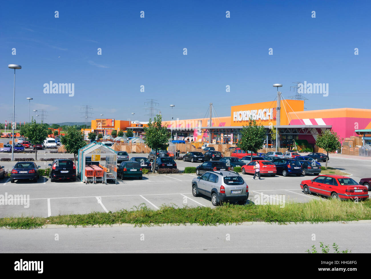 Gerasdorf bei Wien: Hornbach Building market, Weinviertel, Niederösterreich, Lower Austria, Austria Stock Photo