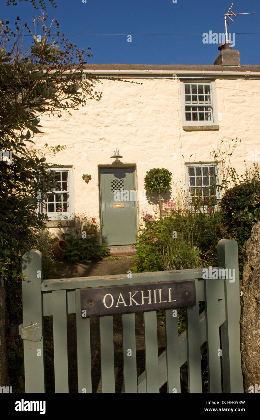 Oakhill, the house in Lamorna,Cornwall,UK,formally the home of the Newlyn School artist,Dame Laura Knight in the early 1900's. Stock Photo