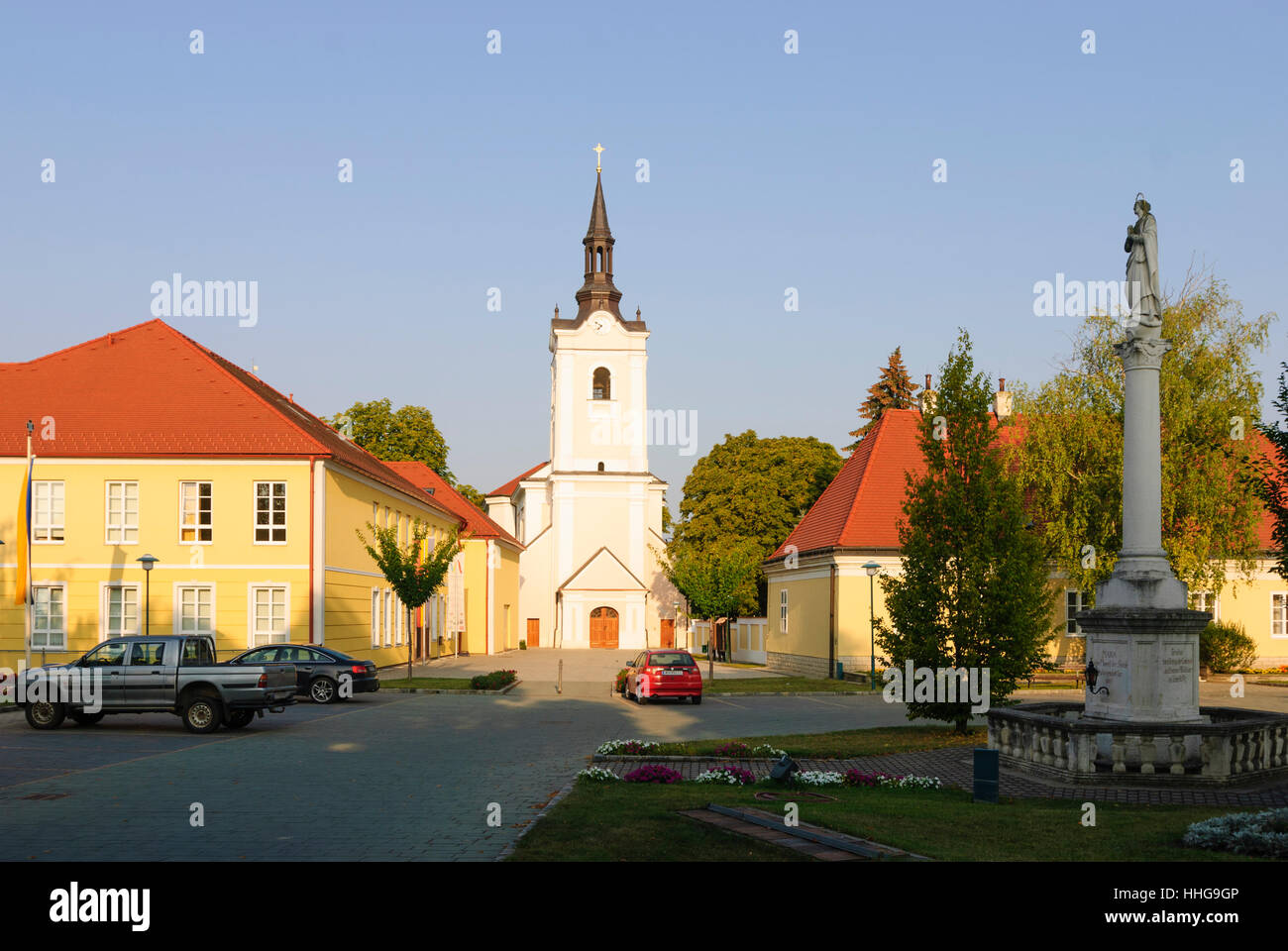 Neudorf bei Staatz: Church, Weinviertel, Niederösterreich, Lower Austria, Austria Stock Photo