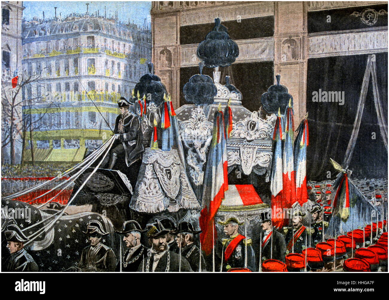 Funeral of Félix François Faure (30 January 1841 – 16 February 1899) was President of France from 1895 until his death in 1899. Stock Photo