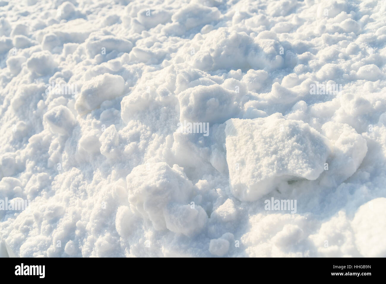 Fresh White Snow In Winter Stock Photo - Alamy