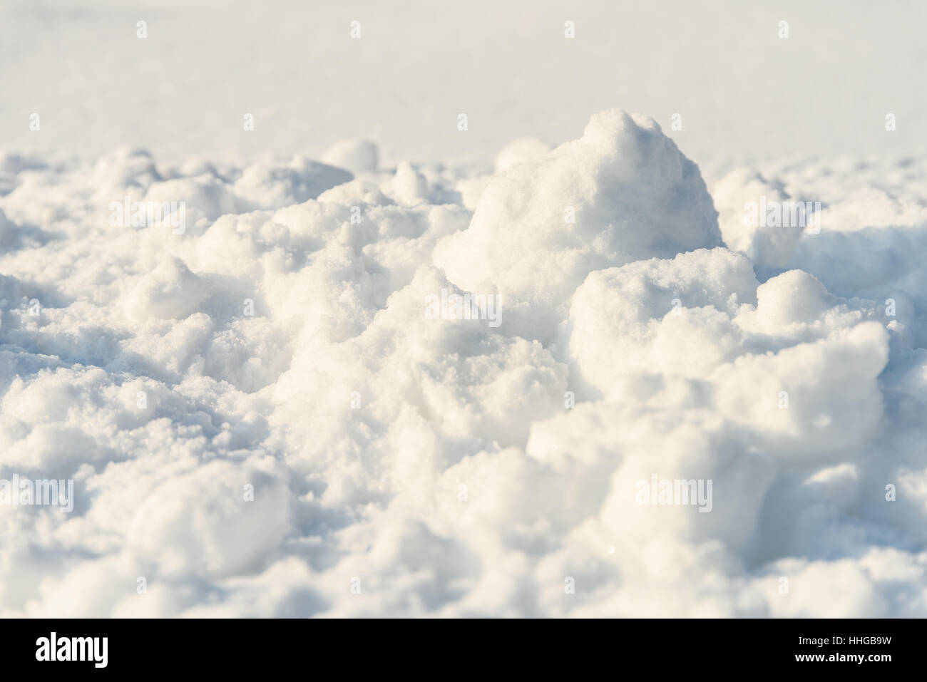 Fresh White Snow In Winter Stock Photo - Alamy