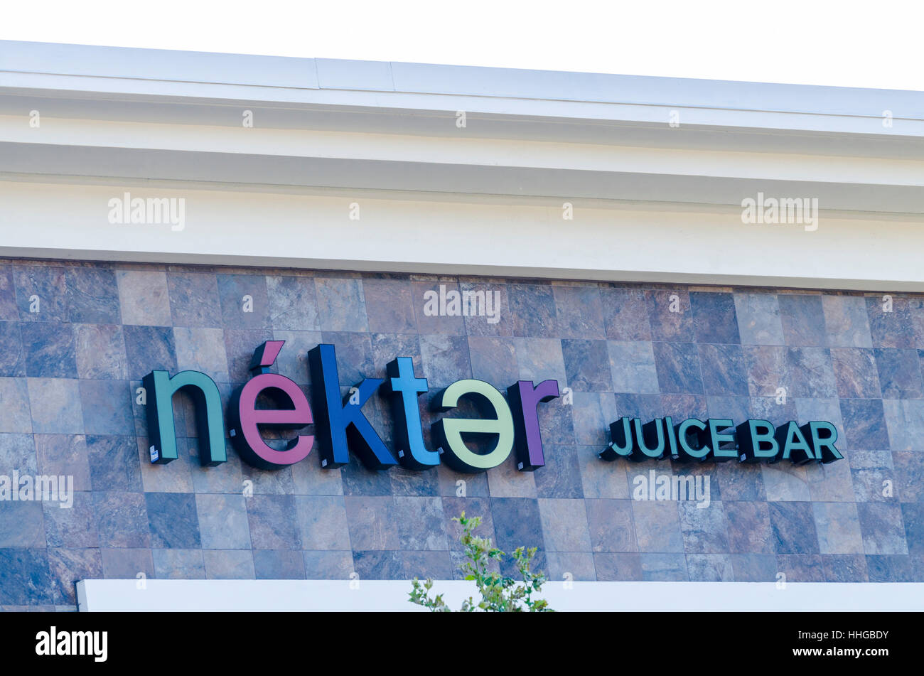 A Nekter Juice Bar in San Leandro California Stock Photo