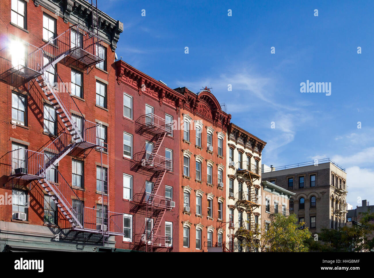 Historic Apartment Buildings along Bleecker Street in the Greenwich