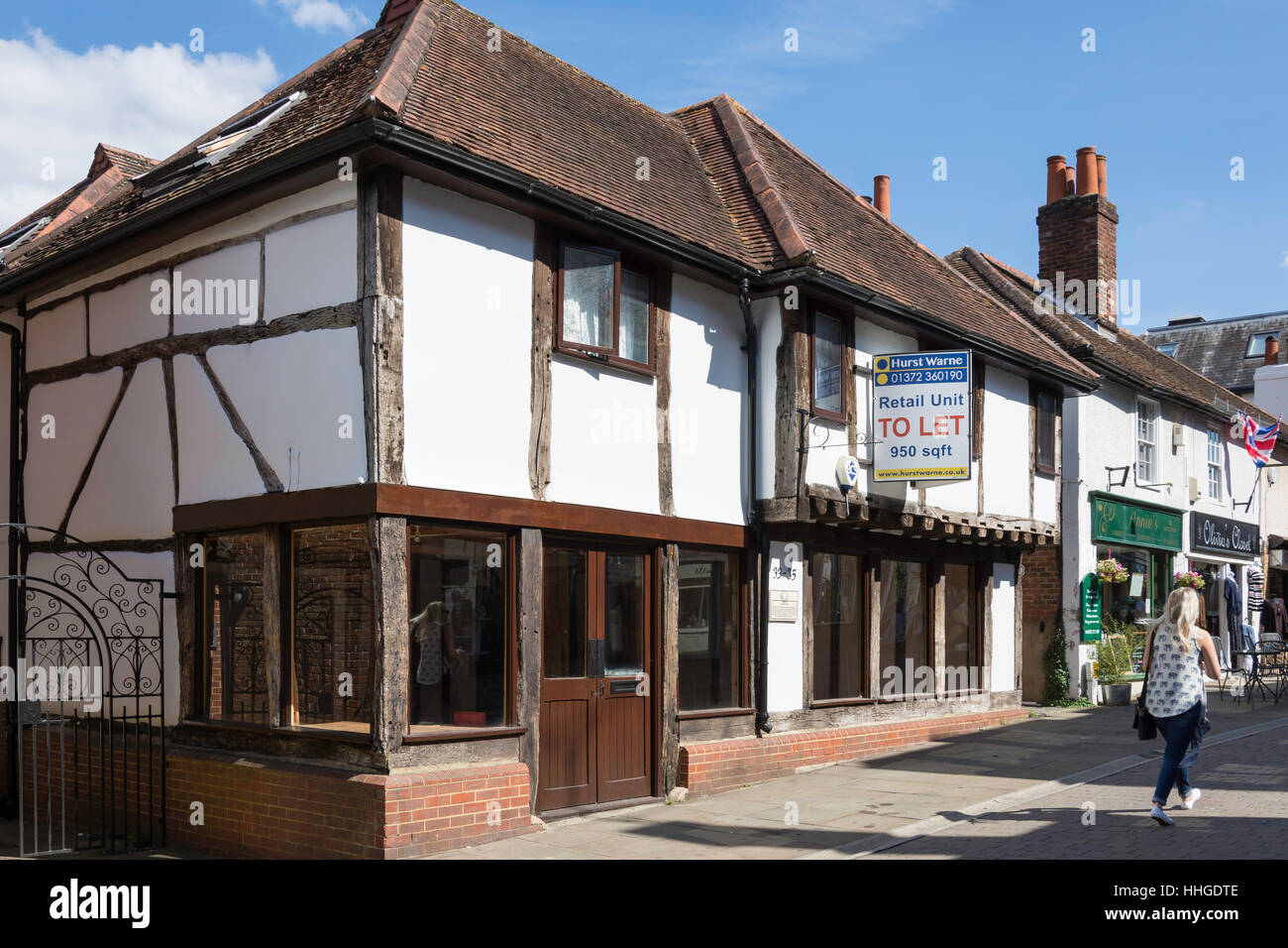 14th century Cradlers House, High Street, Leatherhead, Surrey, England