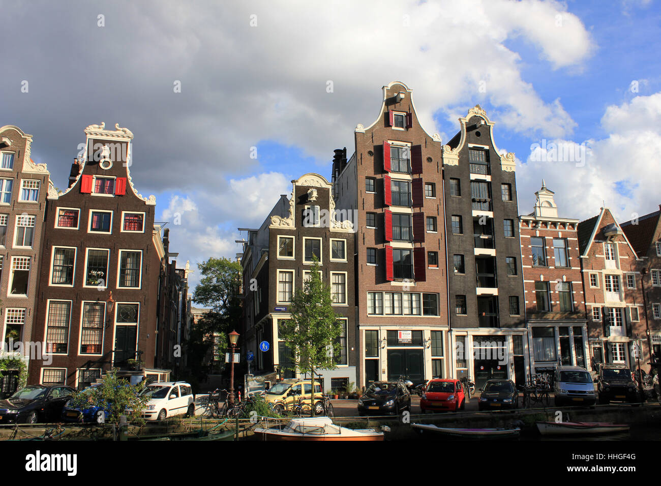 canal houses of amsterdam Stock Photo