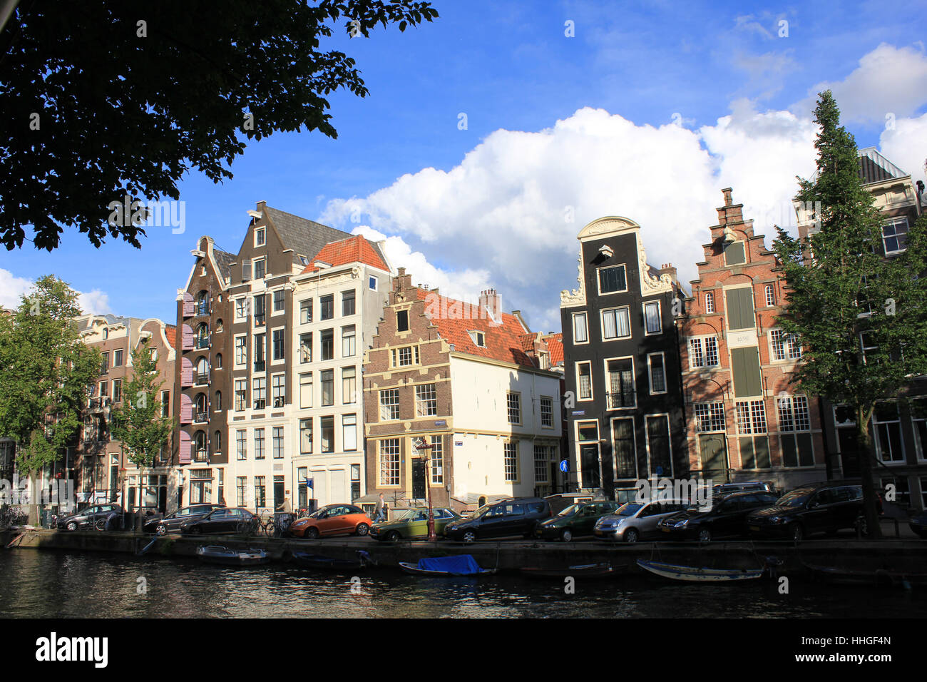 amsterdam canal houses Stock Photo Alamy