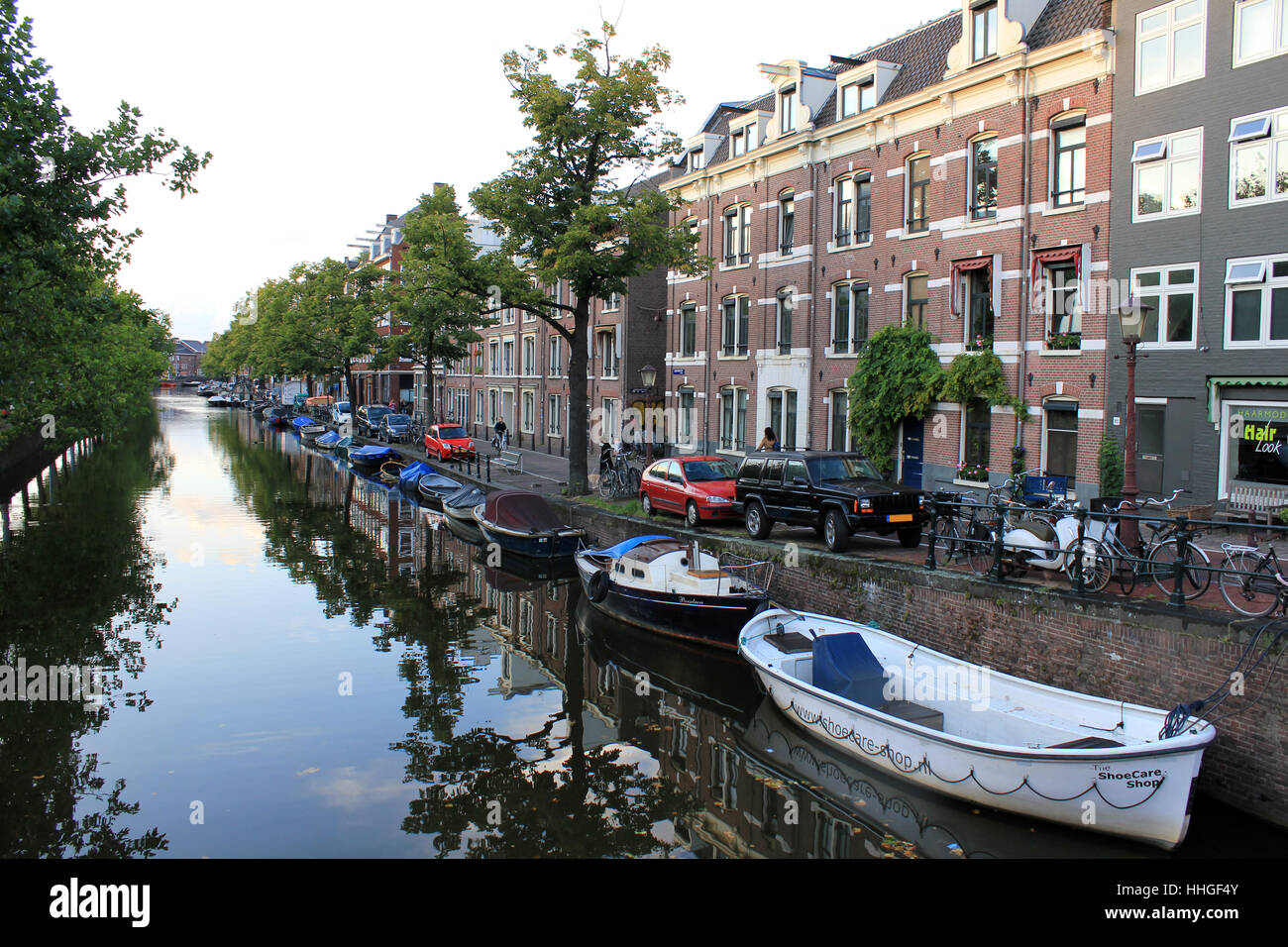amsterdam canal houses Stock Photo