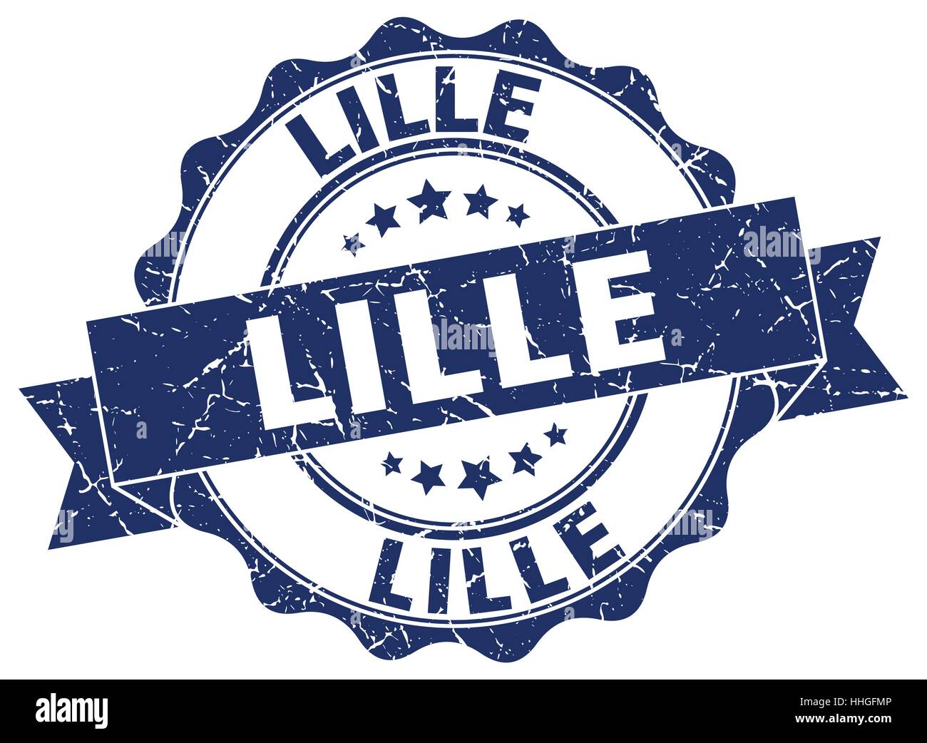 Lille round ribbon seal Stock Vector Image & Art - Alamy