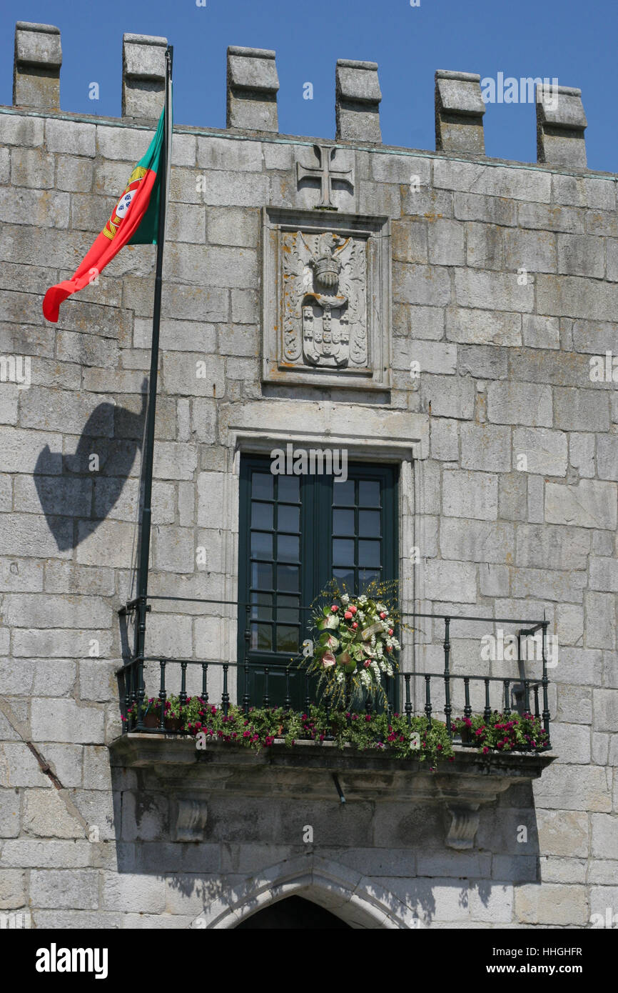 Former Town Hall in Viana do Castelo, Portugal Stock Photo