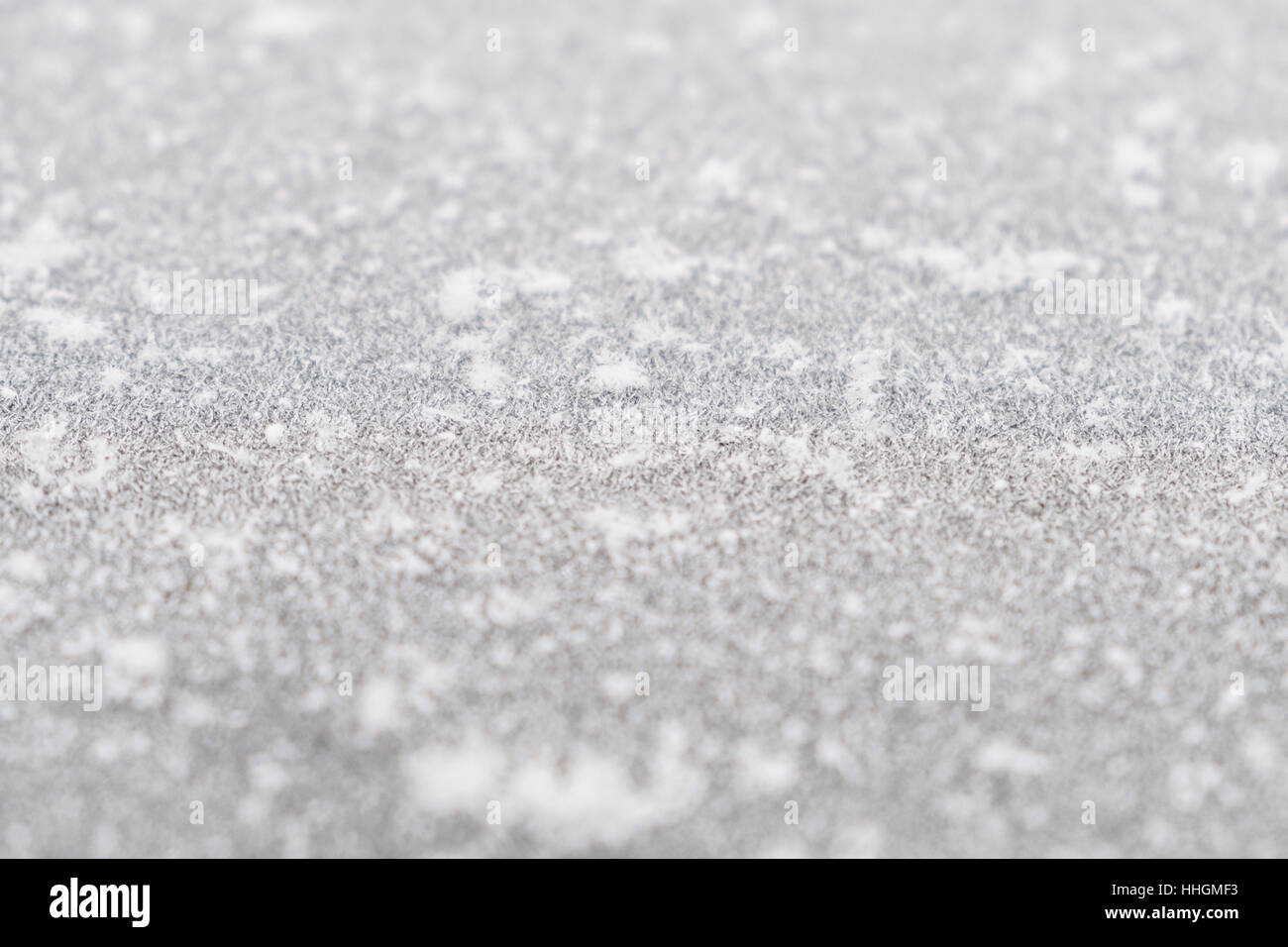 Snowflakes macro - ice crystal closeup Stock Photo