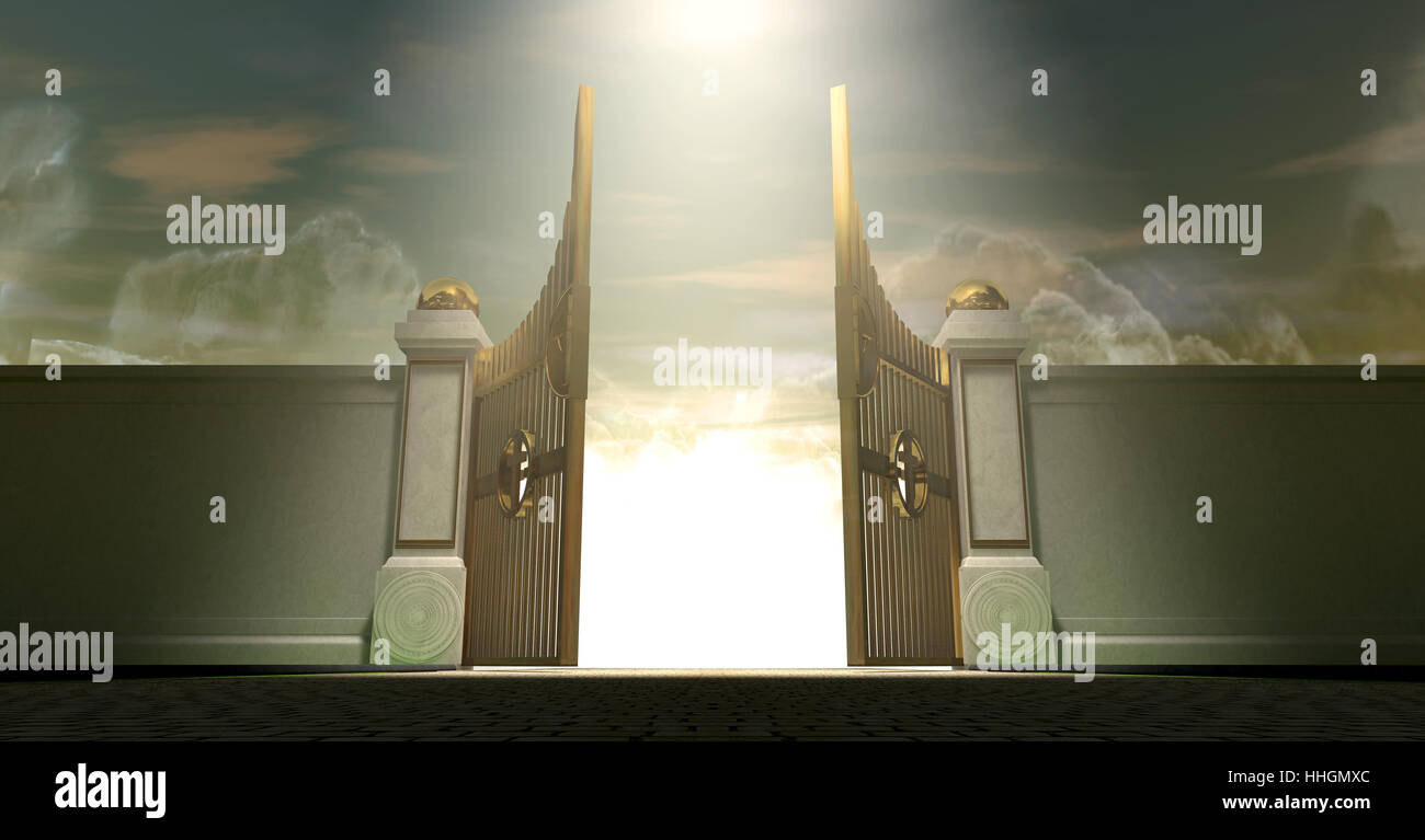 Pearly gates of heaven hi-res stock photography and images - Alamy