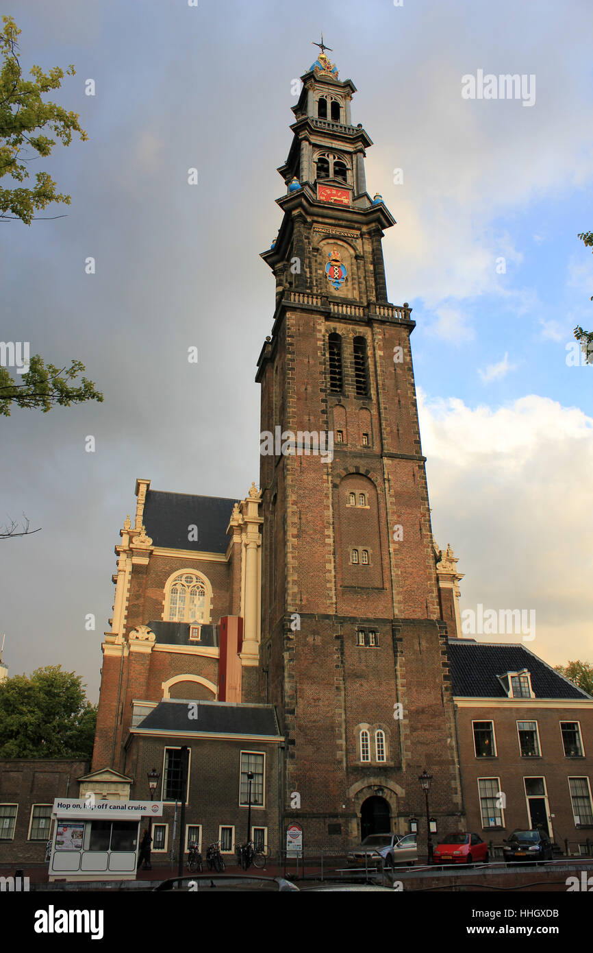 church, netherlands, amsterdam, main-station, tower, religion, religious, Stock Photo