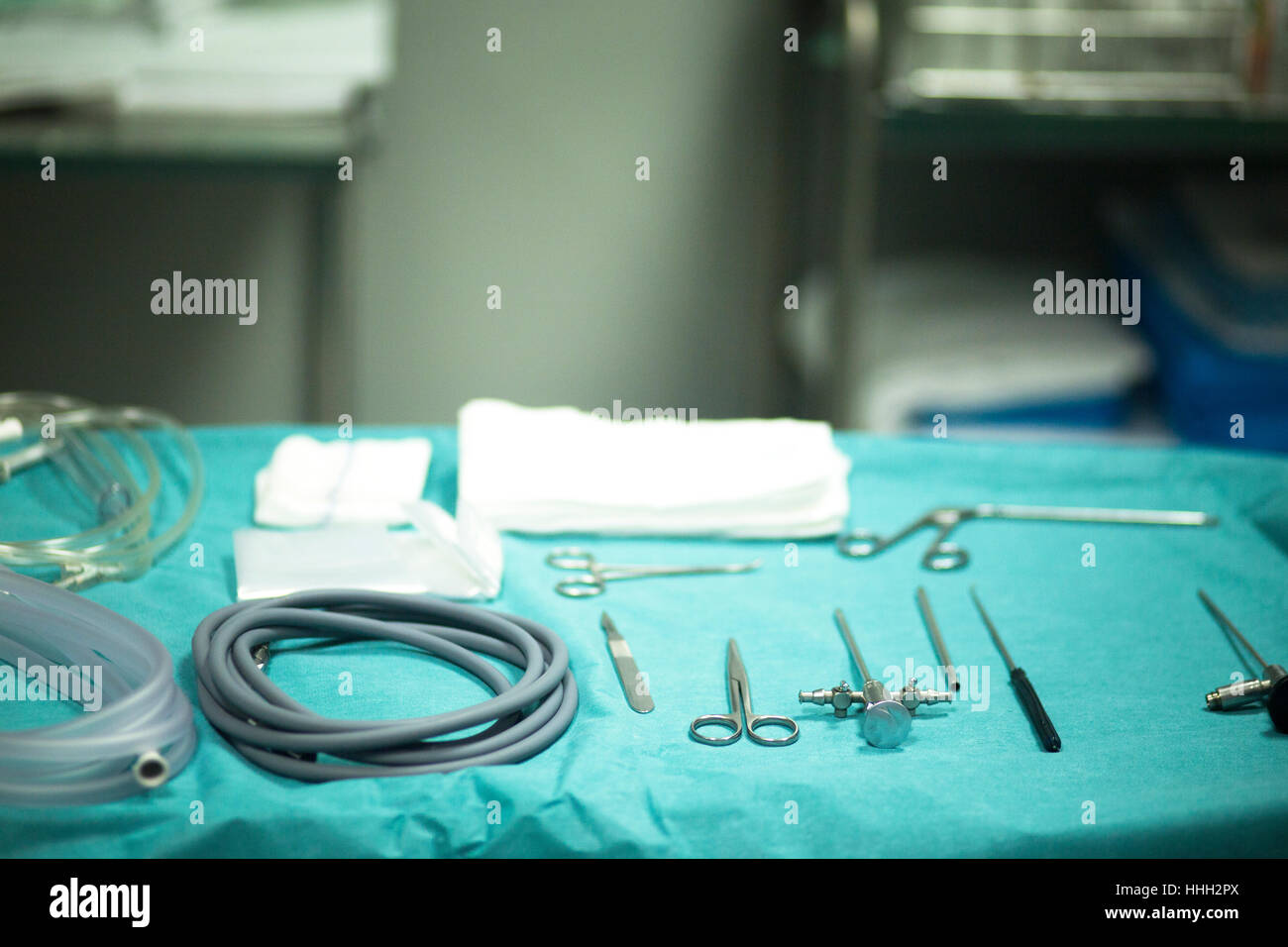 Long Sharp Instruments Operating Theatre Surgery instrumentation in emergency room operating theater operation ...