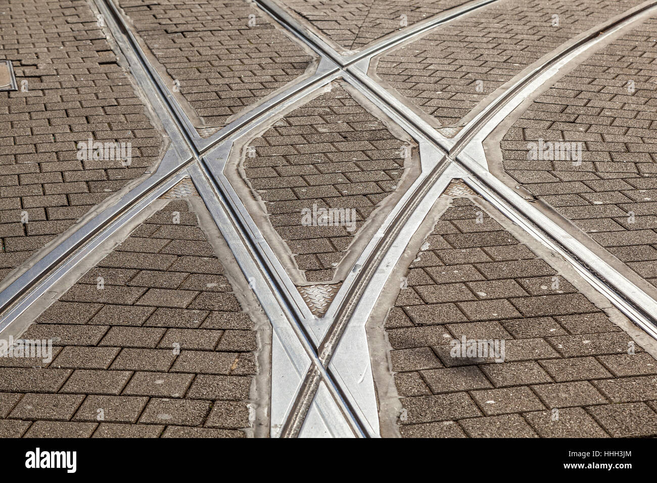 city, town, railway, rails, street, road, backdrop, background, city ...